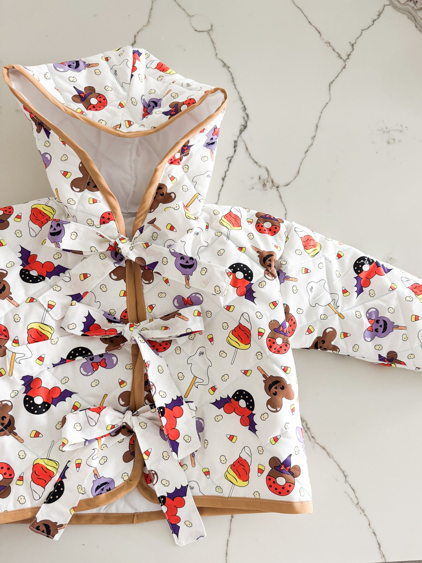 PREORDER Quilted Halloween treats coat