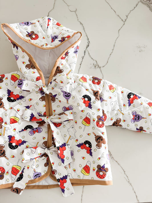 PREORDER Quilted Halloween treats coat