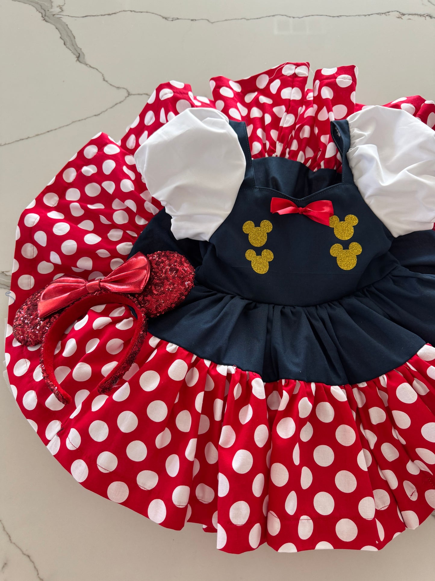 PREORDER Nautical mouse to of dress with petticoat layer