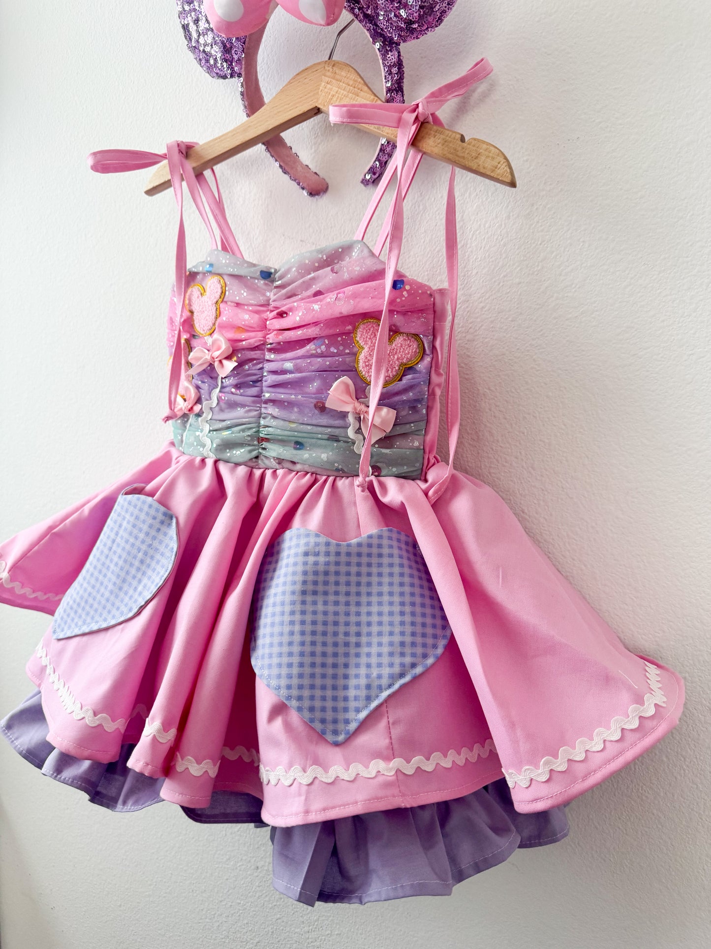PREORDER Celebration mouse balloon dress WITH petticoat layer