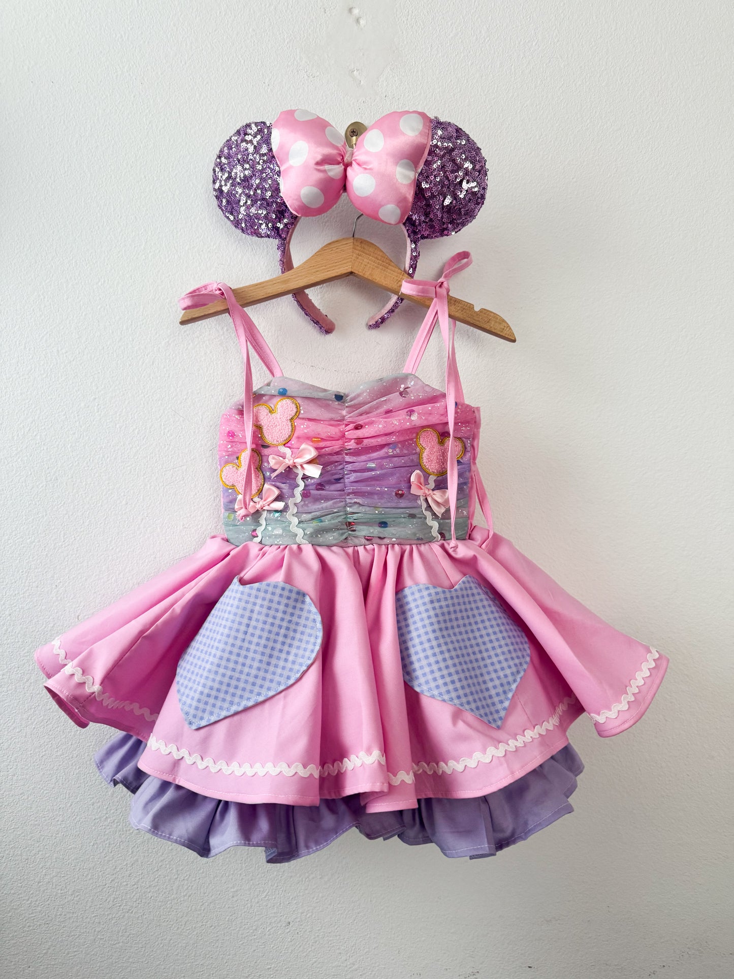 PREORDER Celebration mouse balloon dress WITH petticoat layer
