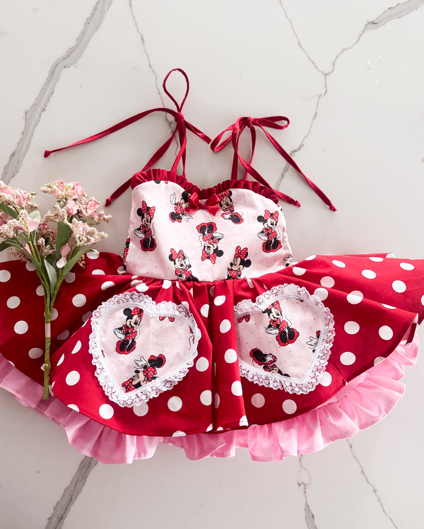 PREORDER Mouse twirl dress with petticoat layer